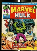 Mighty World Of Marvel #83 1974-HULK-FANTASTIC FOUR-DAREDEVIL-KIRBY-UK Comic Fn - $36.38