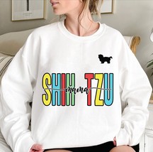 Shih Tzu mama sweatshirt, retro Shih Tzu owner gift idea, Retro Shih Tzu mom pul - £37.78 GBP