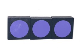 Qwirkle Replacement OEM 3 Purple Circle Tiles Complete Set - £6.58 GBP