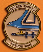 NAVY RESERVE VP-9 GOLDEN EAGLES PATRON NINE TAN MILITARY METAL MAGNET PIN - $26.99