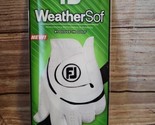 FootJoy WeatherSof Men&#39;s Golf Glove White Left Hand Mens Medium New - £10.69 GBP