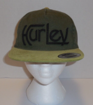 Hurley Original Cord Men&#39;s Snapback Hat Cap OS Green New Adjustable - £17.09 GBP