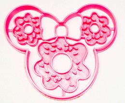6x Minnie Mouse Head Doughnut Fondant Cutter Cupcake Topper 1.75 IN USA FD3310 - £6.37 GBP