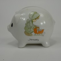 Precious Moments January Piggy Bank Collectables 1989 LPHU9 - £6.32 GBP