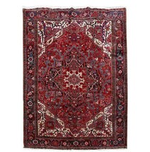 9x12 Authentic Hand Knotted Oriental Wool Rug Red B-80874 * - £1,323.56 GBP
