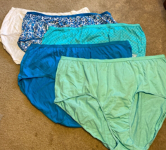 Comfort Choice Women&#39;s Plus Size 13 Stretch Cotton Brief 5 Pack Underwear - £22.04 GBP