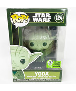 Funko Pop Green Yoda ECCC Exclusive #124 Official Con Sticker Star Wars NEW - $65.42