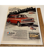 Vintage Print Ad Jeep Cherokee Buffalo Blizzard 1977 Chicago Snow 1970s ... - £13.86 GBP