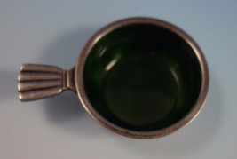 Bernadotte by Georg Jensen Sterling Silver Salt Dip with Green Enamel #9 (#1544) - £278.84 GBP