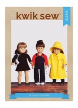 Kwik Sew Sewing Pattern 4375 Doll Clothes for 18" Dolls - $8.96