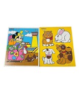 2 Playskool Minnie Mouse &amp; My Pets Board Puzzles Bon Voyage and My Pets ... - $27.12