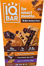 IQ Bar Protein Bar Variety Pack Peanut Butter Chocolate Almond 18 Bars E... - $564.42 MXN