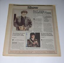 Tracy Chapman Show Newspaper Supplement Vintage 1989 Linda Ronstadt Grammys - $19.99
