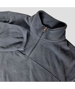 Croft &amp; Barrow Mens 1/4 Zip Fleece Pull Over Size LT Solid Blue Winter O... - $24.80