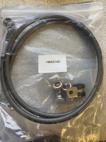 12&quot; Handlebar Front Brake Lines Oil Hose for Harley Without ABS HBA014D - $19.53