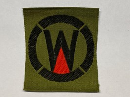 WWI, LIBERTY LOAN PATCH, 104th FIELD ARTILLERY, 89th DIVISION, BEVO WEAVE - $59.40