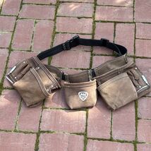 McGuire Nicholas Cowhide Tool Belt Construction Leather Apron Dual Hamme... - $38.38