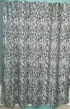 Zebra Animal Print Black and White Shower Curtain by Sam Hedaya - £14.06 GBP