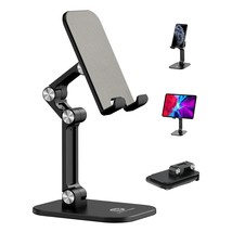 Phone Stand, Adjustable Height And Angle Cell Phone Stand For Desk Foldable Hold - £29.01 GBP