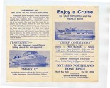 Chief Commanda Brochure Cruise Lake Nipissing &amp; French River Ontario Can... - $17.82