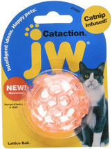 [Pack of 4] JW Pet Cataction Catnip Infused Lattice Ball Cat Toy 1 count - £24.85 GBP