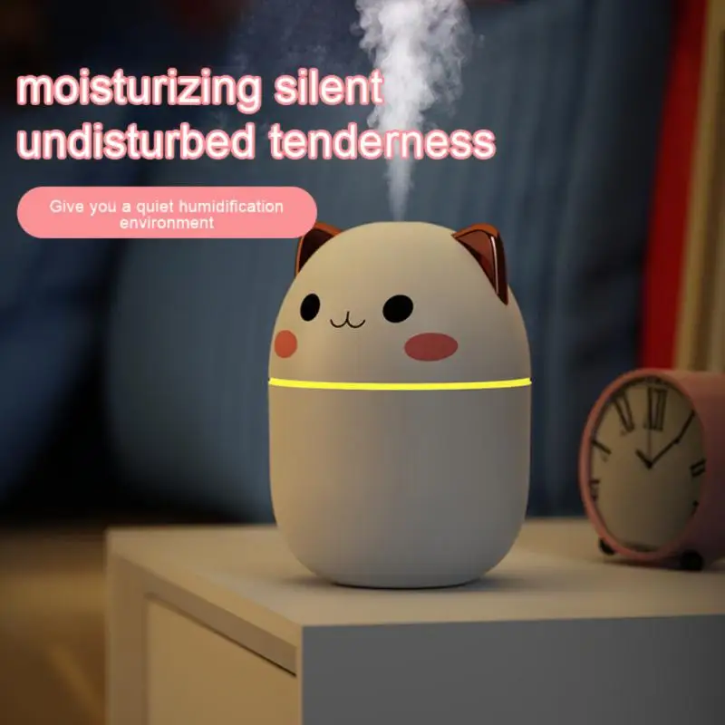 Game Fun Play Toys Portable 200ml Air Humidifier Cute Aroma Diffuser With Night  - £23.18 GBP