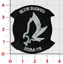 4&quot; HSM-78 Blue Hawks Squadron Embroidered Patch - £27.96 GBP