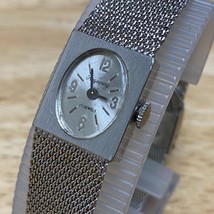 Vintage Regency Lady 17 Jewels Silver Oval Rectangle Hand-Wind Mechanical Watch - £14.63 GBP
