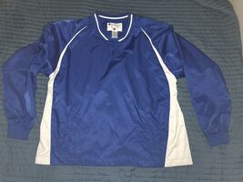 Vintage Champion 90’s Pullover Blue V-Neck Windbreaker XL - $30.00