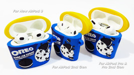 Fun 3D Cartoon Oreo Ice Cream Tub AirPod Silicone Case (for 2nd Gen New 3 &amp; Pro) - £14.45 GBP