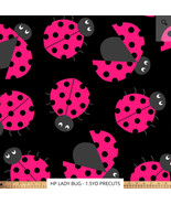 Heavenly plush fleece-  LADY BUG - 1.5YD PRECUTS= 54 X 60 Inches - €11,11 EUR
