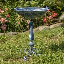 Zaer Ltd. Pedestal Style Birdbath (Blue) - £79.71 GBP+