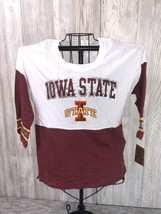 Iowa State Cyclones Shirt Womens Medium Red 3/4 Sleeve Tee Football NCAA NEW - £8.94 GBP