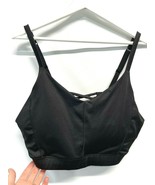 Athletic Works Black Athletic Top Sports Bra Adjustable Straps EPOC XXL/20 - $29.30 CAD