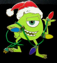 Disney Pixar Christmas Monsters Inc. Santa Mike Wazowski &amp; Christmas Lig... - £17.20 GBP