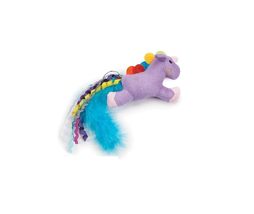 MPP 11 Inch Unicorn Cat Toy Teasers Color Plush Feather Tails Entices Ki... - £11.05 GBP+