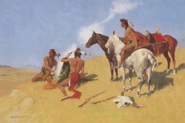 The Smoke Signal by Frederic Remington Western Giclee Art Print + Ships Free - £30.68 GBP+