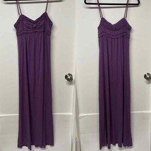 Max Studio Womens Purple Maxi Dress Size XS Extra Small Viscose Spandex - £22.10 GBP