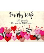 To My Wife I Love You Truly  - Valentines Greeting Card - 22584 - $51.04 MXN