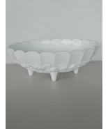 Indiana Glass Footed Centerpiece Bowl, Milk Glass,Verlys 3D, Fruit Garla... - €29,72 EUR