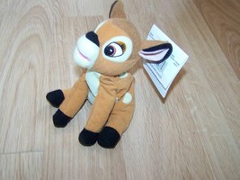 Disney Store Bambi Deer Mini Bean Bag Plush Stuffed Animal w Tags - $15.00