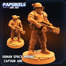 3D Printed Papsikels Human Space Marine Captain Ark Aliens vs Humans Part 2 28mm - £7.39 GBP