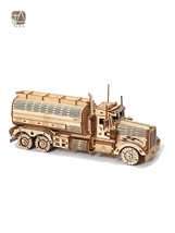Tada 3D Wooden Puzzle Toys Movable Tank Car Assembly Toy Gift for Childr... - £31.07 GBP