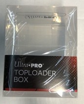 NEW Ultra Pro Toploader Clear Sports Card Storage Box Case fits toploaders 85398 - £7.39 GBP