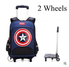 School Rolling backpacks Travel bags for kid Boy&#39;s wheeled School backpa... - £75.70 GBP