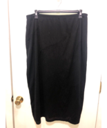 Vintage Fashion Bug Black Beaded Long Skirt Elastic Waist 38-45&quot; Waist S... - £7.77 GBP