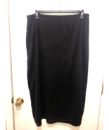 Vintage Fashion Bug Black Beaded Long Skirt Elastic Waist 38-45&quot; Waist S... - $185.14 MXN