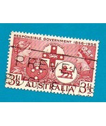 Used Australia Postage Stamp Scott 287 (1956) Responsible Government - $2.70 CAD