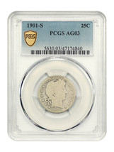 1901-S 25C PCGS AG03 - $3,819.38