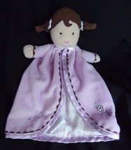 An item in the Baby category: Carters DOLL RATTLE Security Blanket LITTLE SWEETIE Purple Plush Baby Lovey